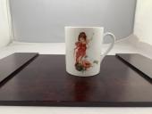 Mug enfant en porcelaine décor Fée Rose - Création unique et personnalisable