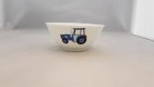 Coupelle en porcelaine enfant Décor Tracteur création unique et personnalisable
