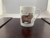 Mug enfant en porcelaine décor Hippopotame- Création unique et personnalisable