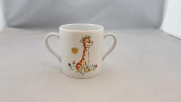 Tasse deux-anses- Décor Girafe