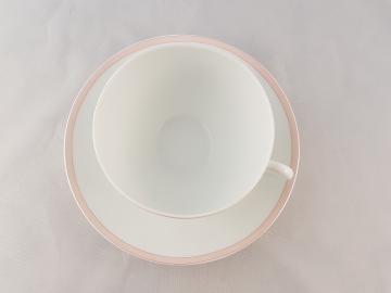 Soucoupe et tasse Bicyclette rose