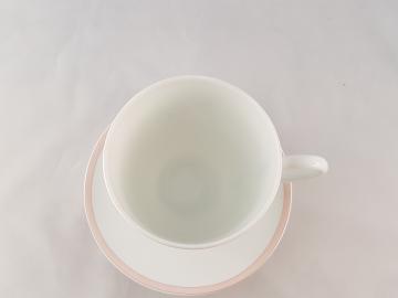 Soucoupe et tasse Bicyclette rose