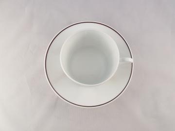 Soucoupe et tasse Menton porcelaine - Décoration Afrique