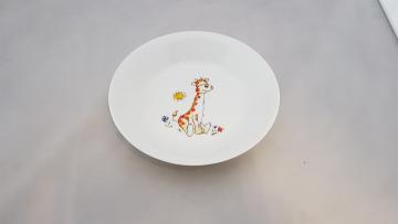 Assiette creuse- Décor Girafe