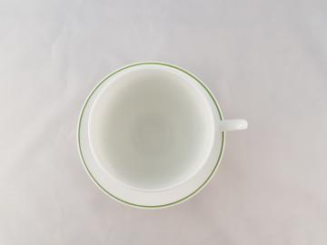 Soucoupe et tasse porcelaine- Décoration Coeur Papillon