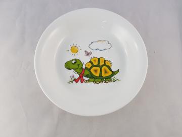 Assiette Creuse-Décoration Tortue