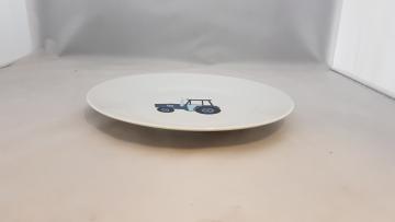 Assiette plate- Décor Tracteur