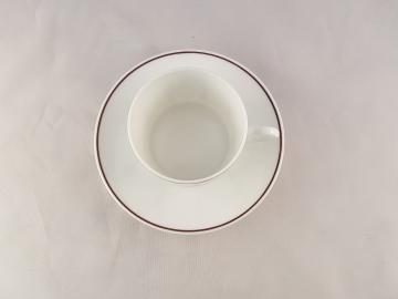 Soucoupe et tasse Café porcelaine- Décoration Afrique