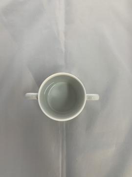 Tasse Deux-Anses en porcelaine-Décoration Chat-Création Unique et Personnalisable